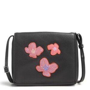Vera Bradley | Bags | Small Flap Hipster |Black Floral Moonless Bag